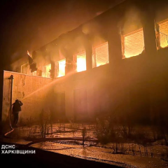 Пожежа в будинку культури в Великому Бурлуці
