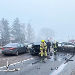 ДТП с восемью авто на трассе