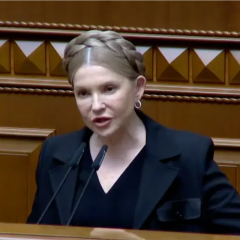 Юлия Тимошенко на пресс-конференции