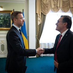 Prime Minister Koretsky and French Ambassador in Ukraine