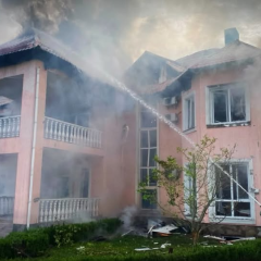 Пожежі в Чернігівщині після атаки