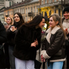Духовий оркестр Львова грає на концерті