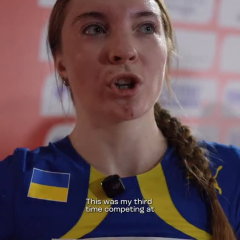 Українські легкоатлетки U20 на фініші