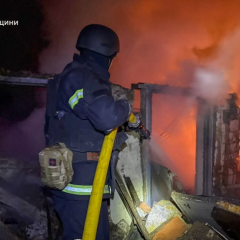 Пожар в жилом районе Харьковской области