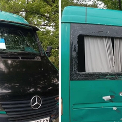 Вибухівка на евакуаційний автобус