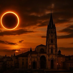 Туристи наслідують сонячне затемнення в Іспанії