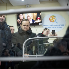 Мобильный пункт обогрева в Киевской области