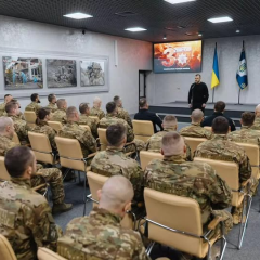Награждение бригады «Лють»