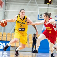 Женская сборная Украины на тренировке