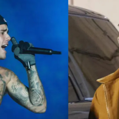 Justin Bieber helps homeless people in the park