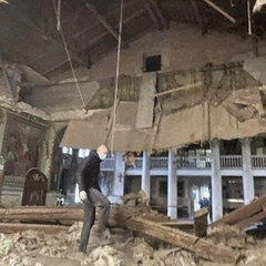 Запорожье: повреждение собора УПЦ МП