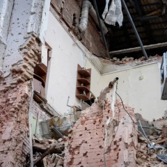 Відео імедіатно після ракетного удару у Сумах