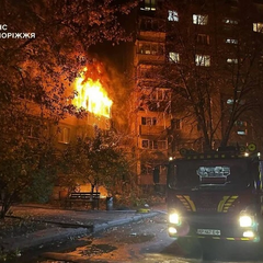 Последствия обстрела в Запорожье