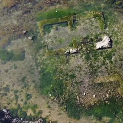 Стародавній затоплений маєток біля озера