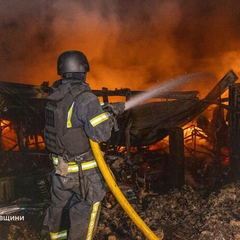 Пожежі на Харківщині від російських дронів