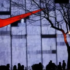 Логотипи Nike і Lacoste на фоні