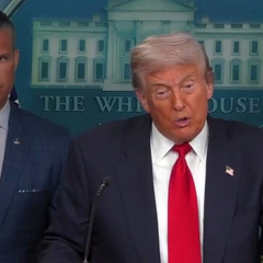 Trump and Putin at the meeting