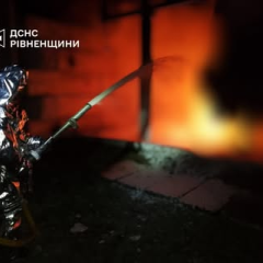 Пожар на объекте энергетики в Ровенской области