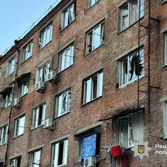 Фото последствий ракетного удара в Черкассах