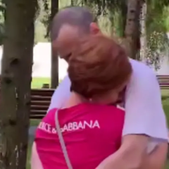 Free Defender of Zmiinyi met with his wife