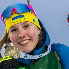 Українська команда на юніорському чемпіонаті з біатлону