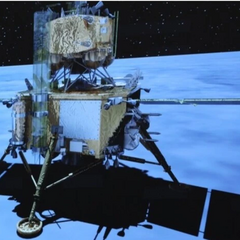 Зображення висадки китайського зонда на Місяць