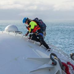 Floating servers in the Pacific Ocean