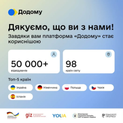 Логотип платформы «Додому» в виде координатной сетки