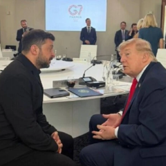 Встреча Зеленского и Трампа на G7