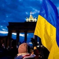 Украинские беженцы в городе Германии
