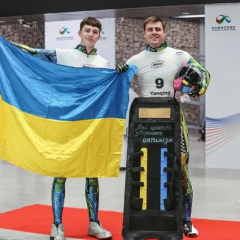 Украинские скелетонисты в Санкт-Морице