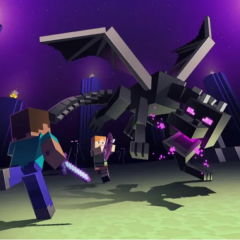 Four agents Gemini 4 Argon defeat Ender dragon in Minecraft