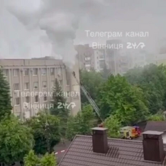 Пожежа в ТЦК у Вінниці: відео