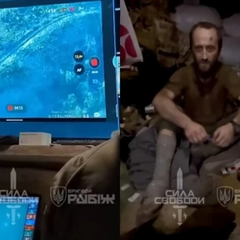 Military serviceman of the Armed Forces of Ukraine is escaping on an electric bicycle