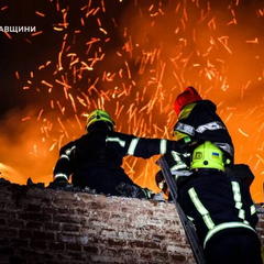 Зображення атаки безпілотниками на Полтавщину