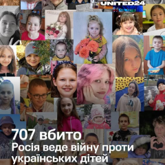 Photo of Ukrainian children killed by Russia