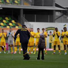 Rescuer Vitaliy Kachuro and Daughter Deliver Symbolic Kick Ahead of UPL Match Following Injury
