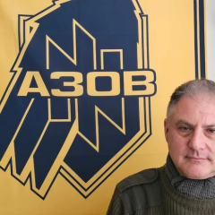 Jack Lopresti on the front line with Azov brigade