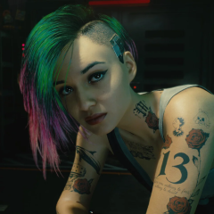 Poster for the Cyberpunk 2077 video game movie