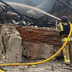 Поврежденные дома в Сумах