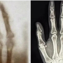 Астронавт на рентгенівському обстеженні у космосі