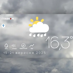 Прогноз погоди на тиждень 15-21 вересня 2025