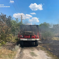 Поранені рятувальники під час гасіння пожежі