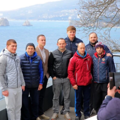 Russian wrestlers in occupied Crimea