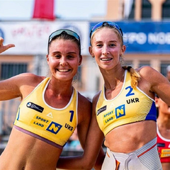 Украина завоевала золото на Европейском чемпионате по пляжному волейболу U22