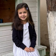 Донька Михайла Саакашвілі на першому уроці