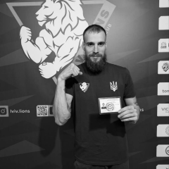 Portrait of armwrestling master