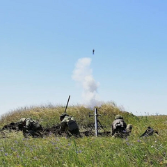 Карта с обозначенными точками боевых действий