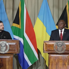 Zelensky and Ramaphosa are holding peace talks
