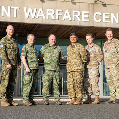 Українські військові під час навчань